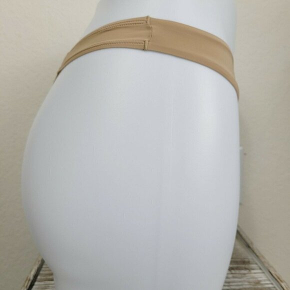 Vintage Alfani Underneath Tan Thong XSmall HTF Shaping Nylon Spandex Everyday - Picture 5 of 8